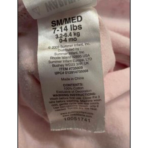 Summer Infant SwaddleMe Swaddle Me Flowers Baby Girl Swaddle, Size Small/Medium - Picture 6 of 6